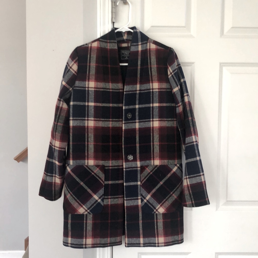 Abercrombie &Fitch wool jacket XS plaid